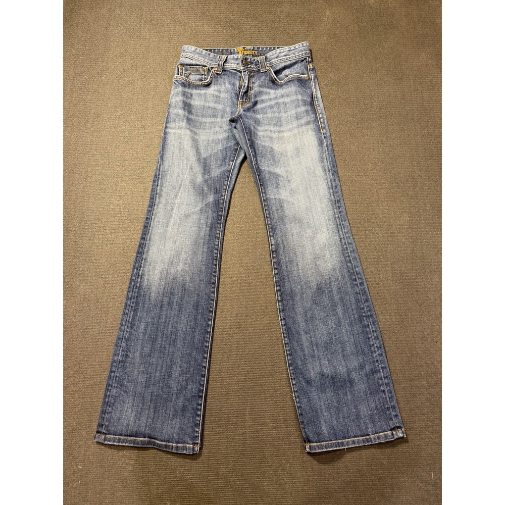 Fidelity Denim Jeans 30 Blue Camino Dark Wash Cotton Stretch M5121